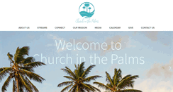 Desktop Screenshot of churchinthepalms.com